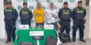 Dos capturtados, señalados de hurto de bicicletas eléctricas.