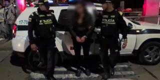 Foto de mujer capturada