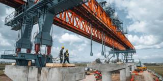 Foto de un frente de obra del Metro de Bogotá