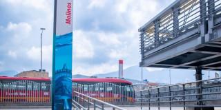 Foto de un bus de TransMilenio