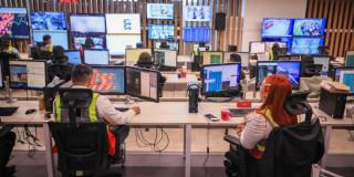 Foto del Centro de Control de la Operación de TransMilenio 