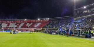 Estadio El Campín durante un partido entre Millonarios y Santa Fe