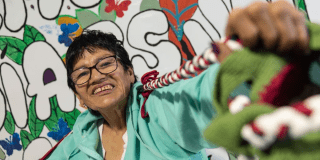 Imagen de María Nubia sonriendo