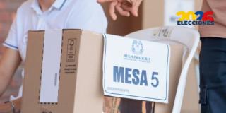 Mesa de votación 