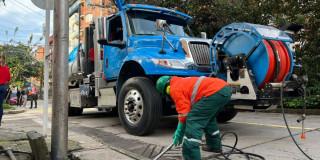 Trabajadores del Acueducto de Bogotá.