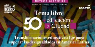Imagen gráfica de la edición 50 de la revista 'Educación y Ciudad' del IDEP