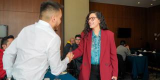 María Ximena Morales, directora del IDPAC, durante evento sobre participación política en Bogotá.