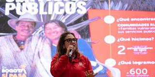 Foto que muestra a la secretaria del Hábitat, Vanessa Velasco.