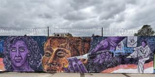 Foto de mural del Metro en la avenida Caracas con calle 45.