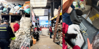 Foto de funcionarios del Distrito en operativo de seguridad