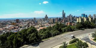 Foto panorámica de Bogotá 