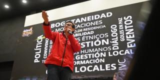 Secretario de Gobierno, Gustavo Quintero Ardila, durante intervención en la audiencia pública de rendición de cuentas.