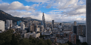 Imagen de una panorámica de Bogotá.