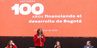 La secretaria de Hacienda, Ana María Cadena en la rendición de cuentas