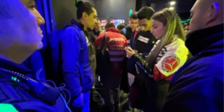 Foto de funcionarios del Distito en un operativo de control 