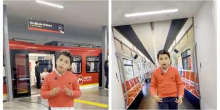 Foto del vagón escuela del Metro