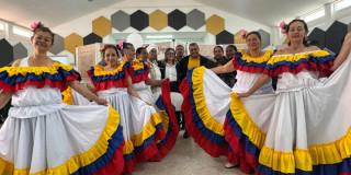 Foto del evento de conmemoración de víctimas del conflicto en San Cristóbal sur de Bogotá.