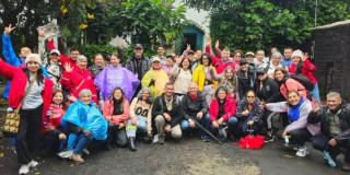 Foto del recorrido turístico por el río Fucha en San Cristóbal, al sur de Bogotá.