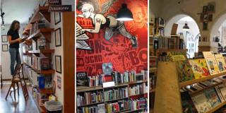 Fotos de librerías independientes destacadas para visitar en Bogotá.