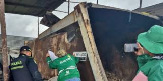 sellamiento de establecimiento que quemaba residuos orgánicos en Cerro Seco
