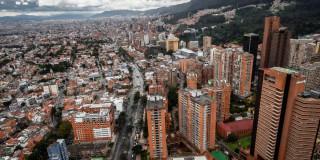 Foto panorámica de Bogotá 