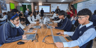 Foto de un grupo de estudiantes 