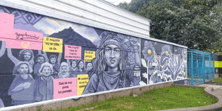 Foto de un mural en la localidad de Kennedy 