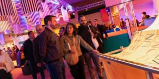 Imagen del alcalde Carlos Fernando Galán, Secretario de Cultura, entre otros