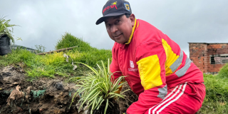 Foto de funcionarios del Distrito en operativo de limpieza