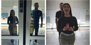 Foto de personas haciendo fila. 