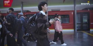 Foto de usuarios del transporte público