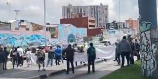 Foto de una manifestación en Bogotá 