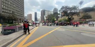 Foto de manifestaciones en Bogotá 