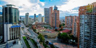 Foto panorámica de Bogotá