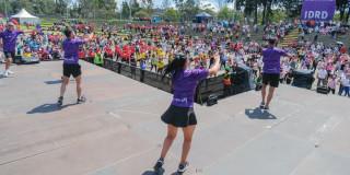 Foto de una de las jornadas de actividad física en Bogotá.