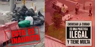 Foto que muestra residuos en las calles 