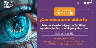 Imagen gráfica convocatoria Revista Educación y Ciudad del IDEP
