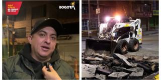 Foto de trabajos adelantados en Fontibón 