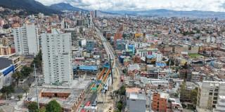 Foto de un frente de obra del Metro 