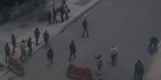 Foto de manifestaciones en Bogotá 