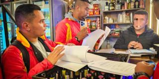 Operativo en Los Mártires 