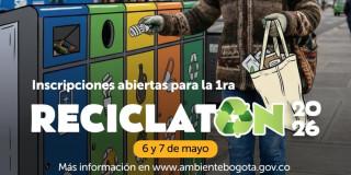 Campaña Primera Reciclatón Bogotá 2026.
