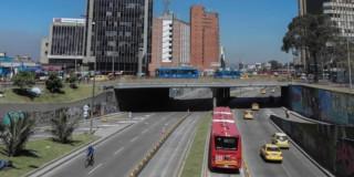 Foto de una vía de Bogotá.
