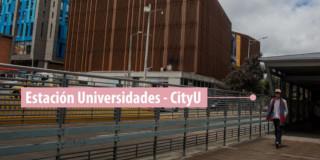 Pieza gráfica de estación Universidades