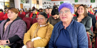 Foto de 3 ciudadanas de la localidad de Sumapaz 