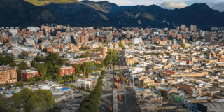 Imagen panorámica de Bogotá