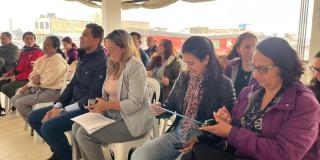 Foto del encuentro realizado en la localidad de Los Mártires.