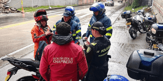 Foto de funcionarios del Distito en un operativo de control 