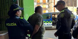 Foto del hombre capturado y propietario de bodega de reciclaje en Bogotá.