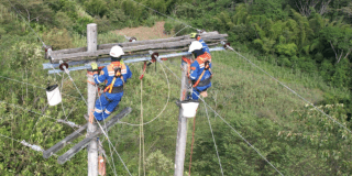 Foto que muestra trabajdores de Enel Colombia